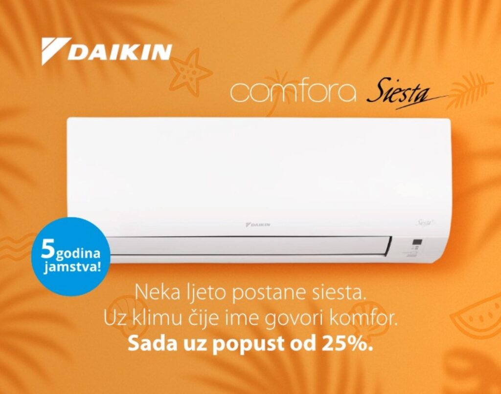 Vrijeme je za Daikin Comfora Siestu! 2 Vrijeme je za Daikin Comfora Siestu!