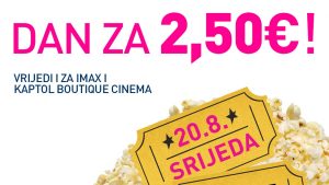 CineStar ima najpovoljniji dan za kino - filmski hitovi za samo 2,50€