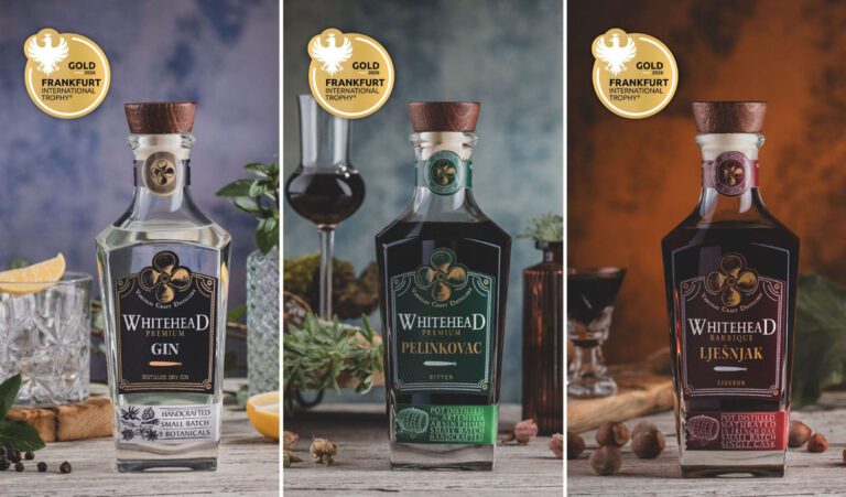 Naslovna 9 Tri zlatne medalje za WHITEHEAD pića