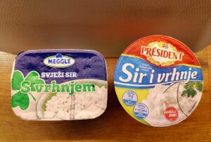 Gastro duel - Meggle vs. President (sir i vrhnje)