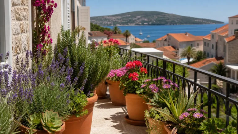 Naslovna 2 Lavanda, ružmarin, pelargonije i sukulenti na sunčanom mediteranskom balkonu