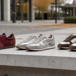 Tri para ženskih jesenskih tenisica u bordo, metalik i retro neutralnoj izvedbi