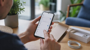 Korisnik podešava novi Android pametni telefon