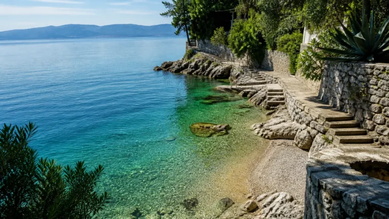 Skrivena šljunčana uvala između Rijeke i Opatije s bistrom vodom i mediteranskim zelenilom